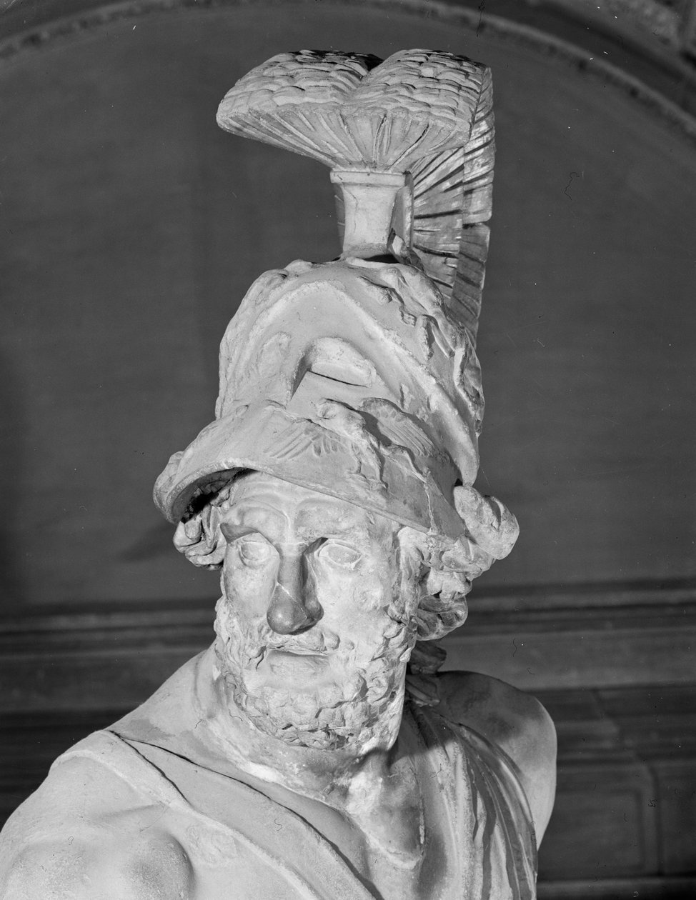 Menelaos som stöder Patroklos kropp, kopia av ett grekiskt original (marmor) av School Italian