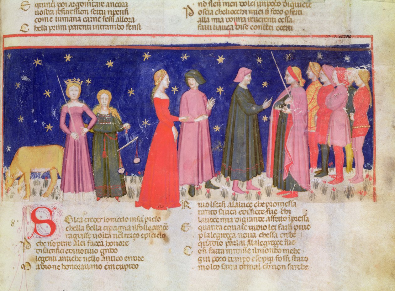 Paradise VIII f.58r Conversation with Carlo Martello, från 