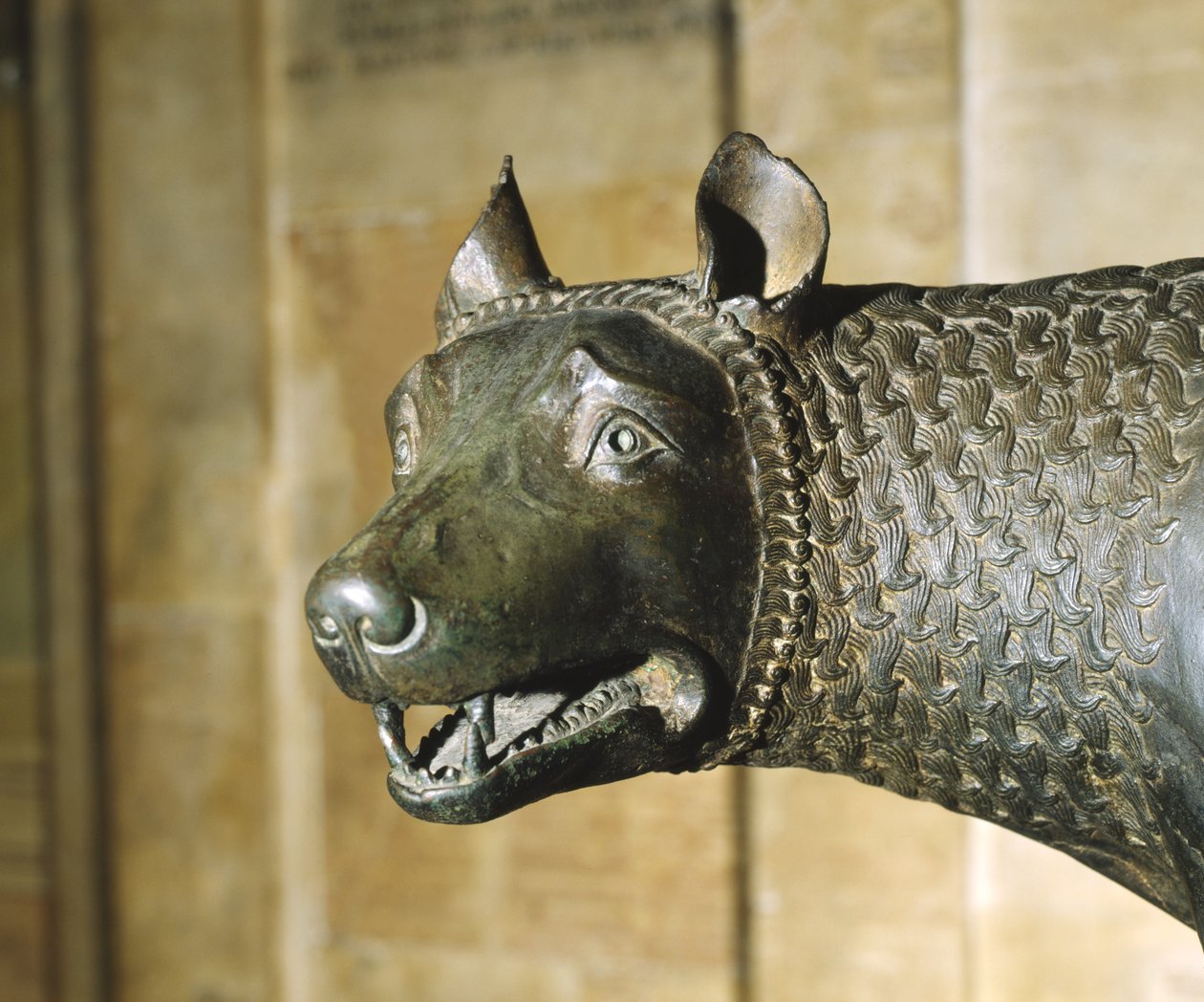 The Capitoline Wolf (brons) av School Italian