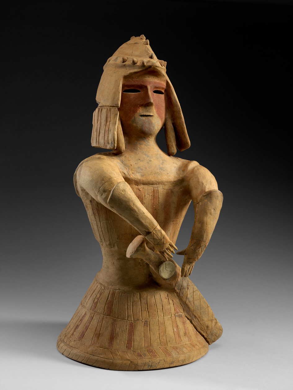 Haniwa Warrior, sent 600-tal (röd lergods) av Japanese School