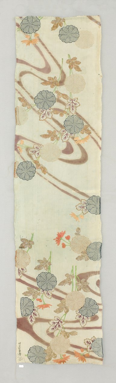 Kimonofragment (tyg) av Japanese School