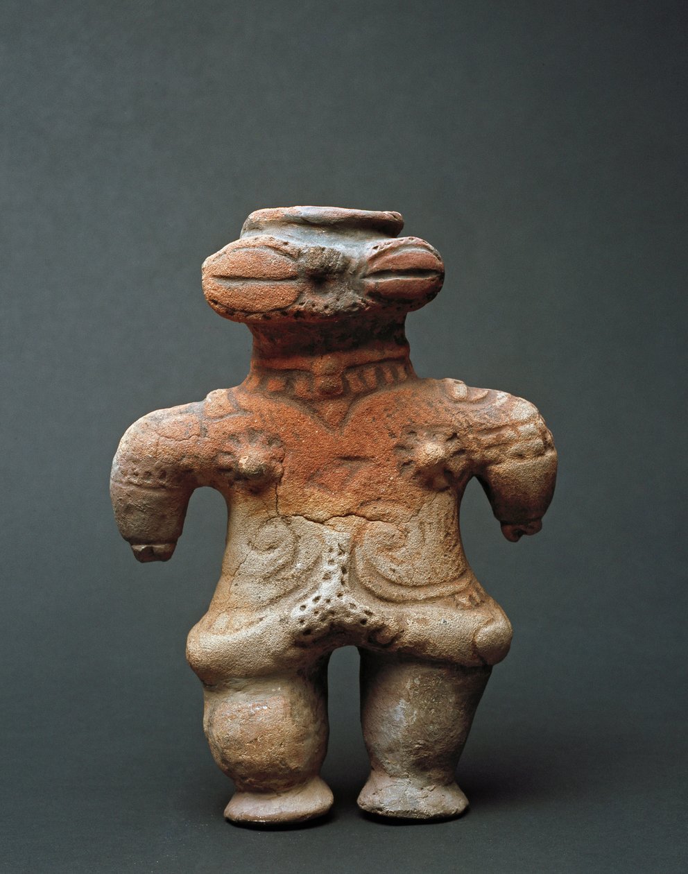 Terracotta dogu-skulptur från Akita, Jomon-perioden 1000-300-talet f.Kr av Japanese School