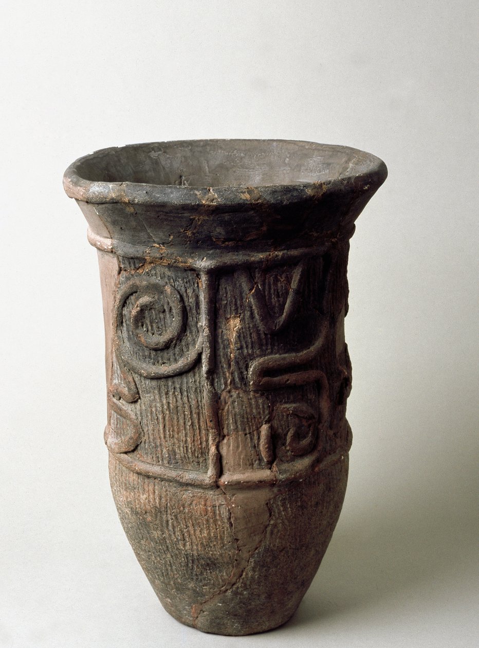 Terrakottaburk från Chiba, Jomon-perioden 1200-1100-talet f.Kr av Japanese School