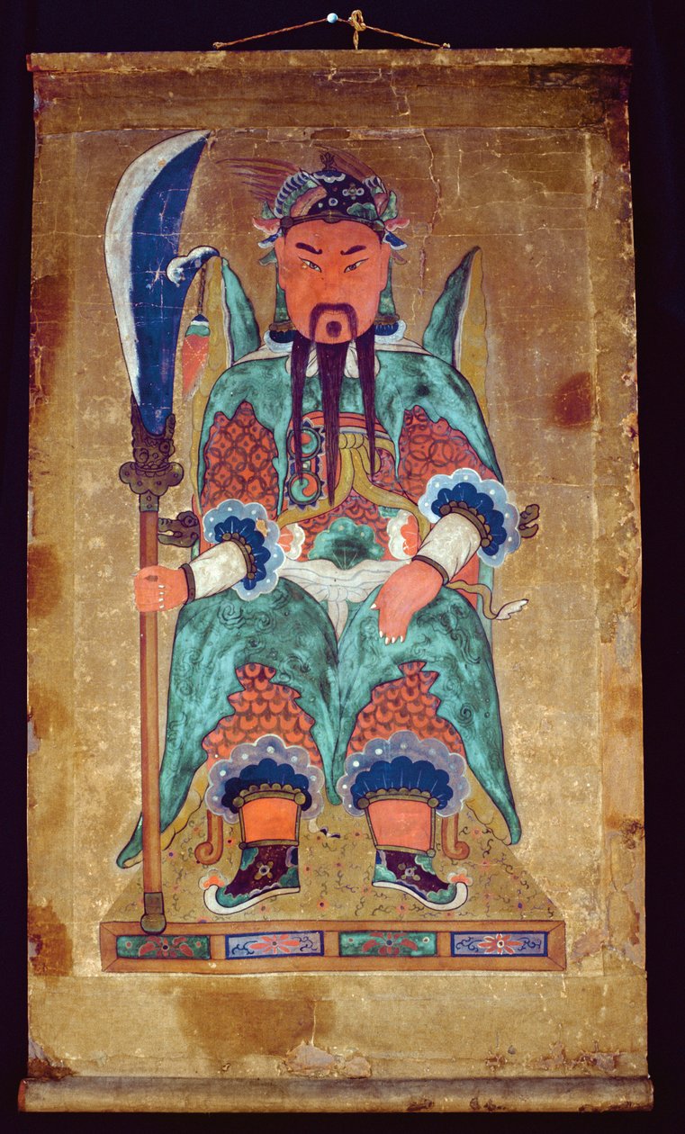 Gwanwoojanggun (naturligt pigment på papper) av School Korean