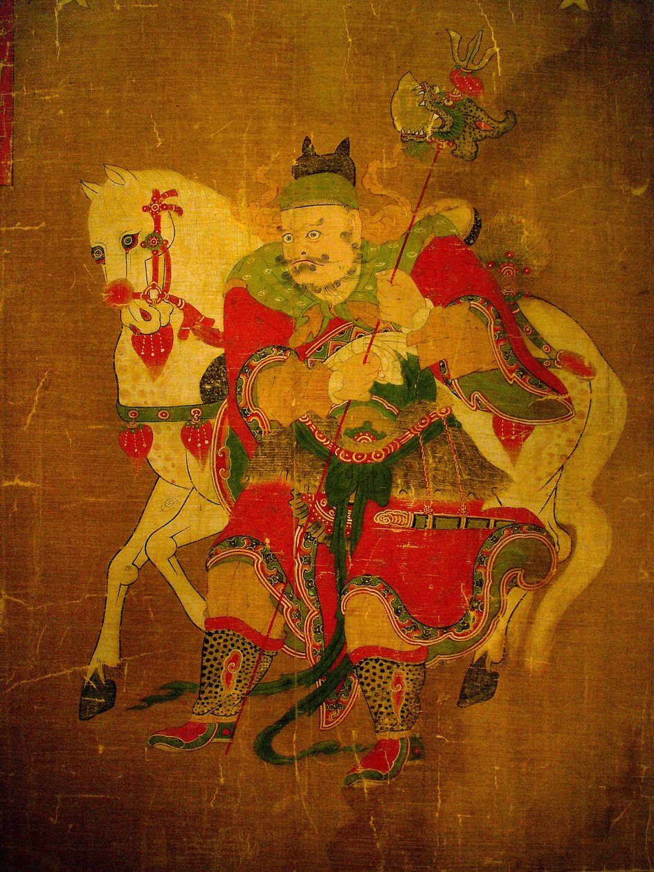Budbärare av helvetet med häst, målning på hampa rulle, Joseon period, Kree. Seouls nationalmuseum, Republiken Korea av School Korean