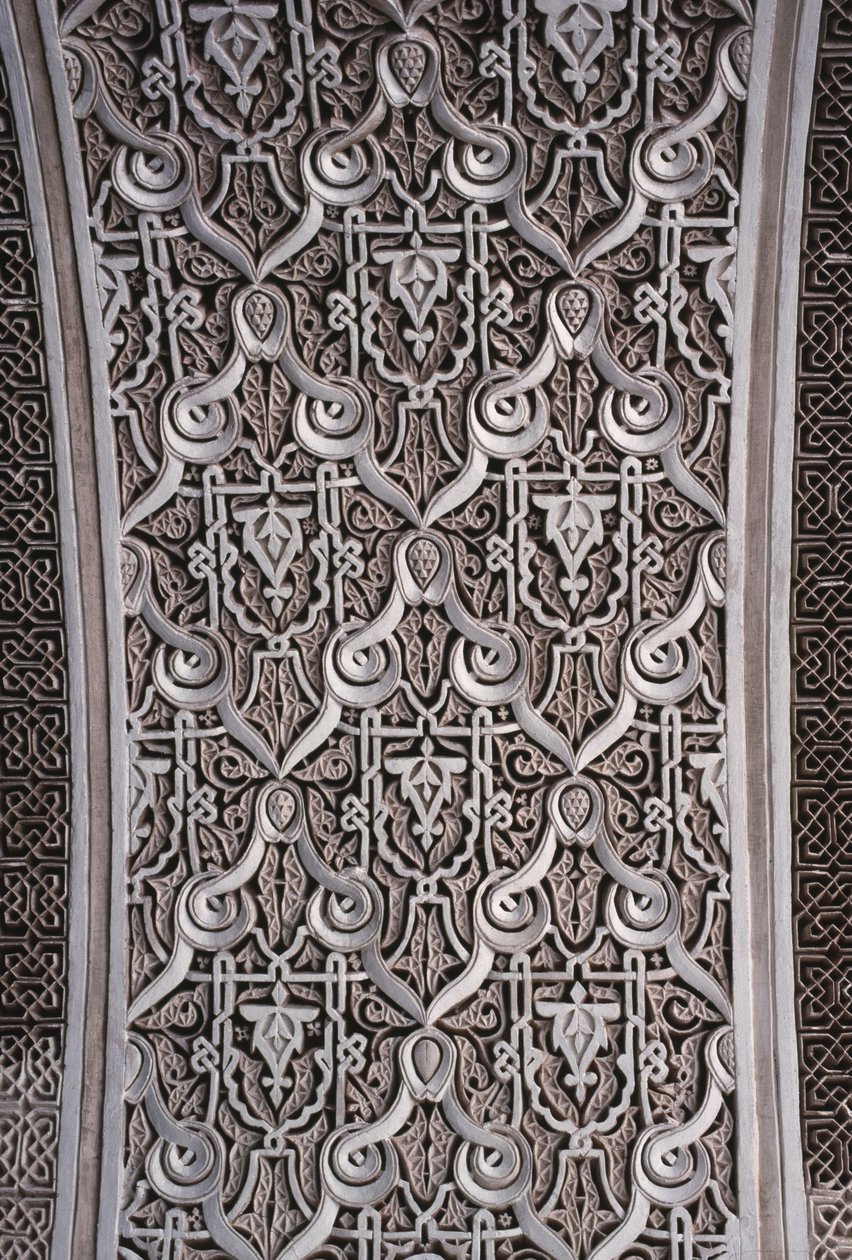 Detalj av en båge (stuckatur) av School Moroccan