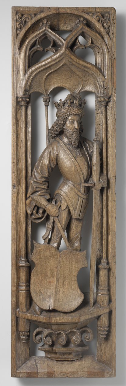 Panel från ett orgelhus, ca. 1510-20 (ek med spår av polykrom) av School Netherlandish