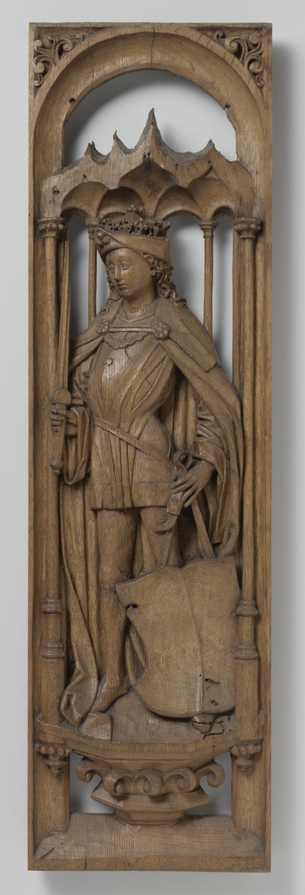 Panel från ett orgelhus, ca. 1510-20 (ek med spår av polykrom) av School Netherlandish