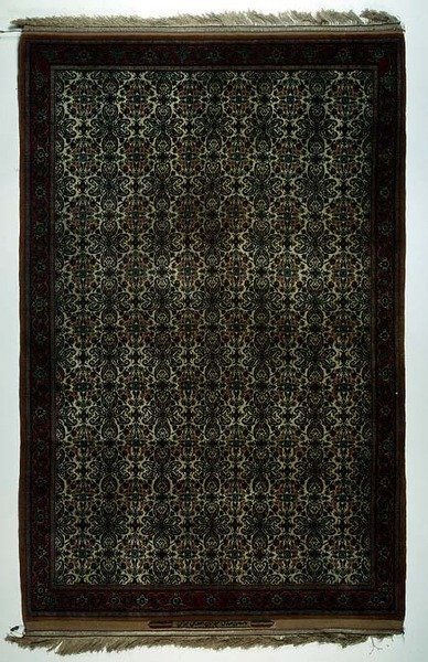 Isfahan matta med inskription cartouche av School Persian