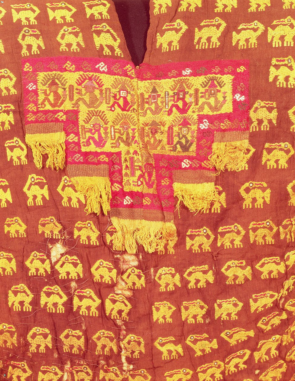 Dräkt för en adelsman från Chimu-riket (textil) av School Peruvian