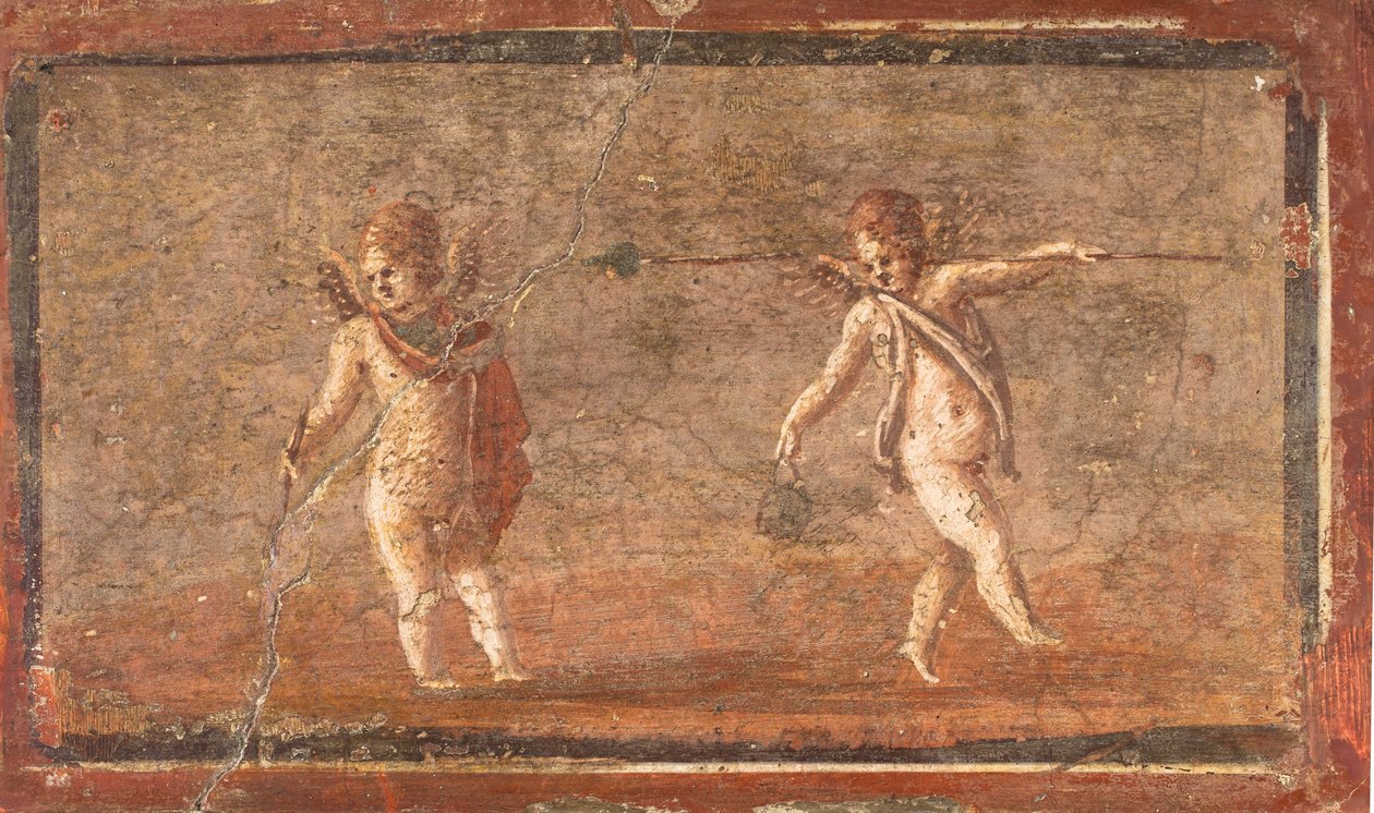 Dansande kärlek, Herculaneum av School Roman