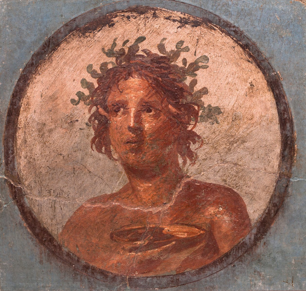 Porträtt av medaljonger, Pompeji av School Roman