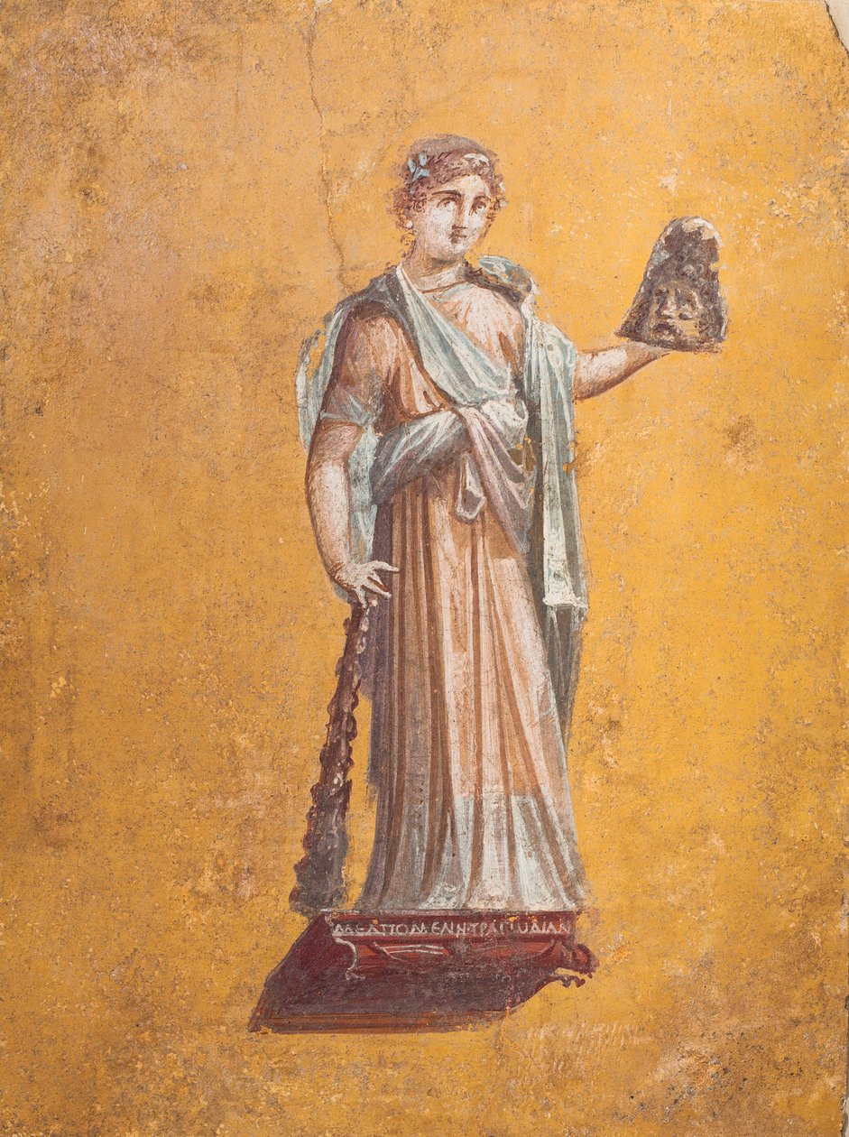Melpomene, Pompeji av School Roman