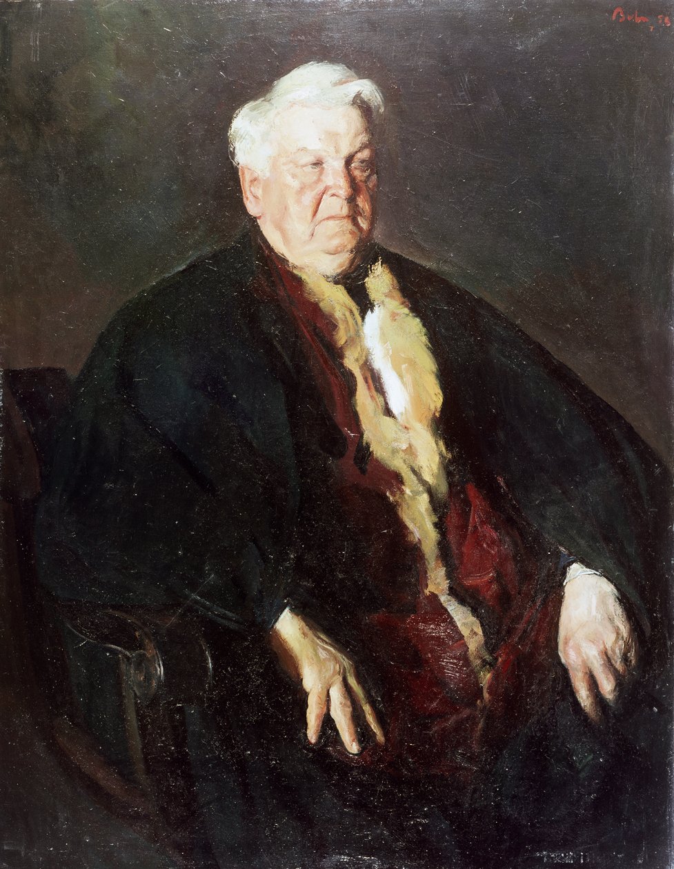 Porträtt av Mihail Sadoveanu (Pascani av School Romanian