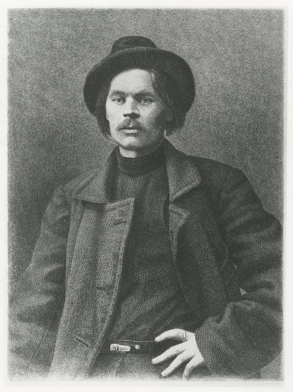 Maxim Gorkij (litho) av School Russian