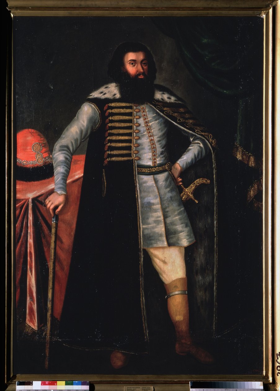 Porträtt av greve Ivan Repnin (?). Målning av en rysk mästare, olja på duk, 1600-talets andra hälft. Gammal rysk konst. Ryska statens museum, Sankt Petersburg. av School Russian