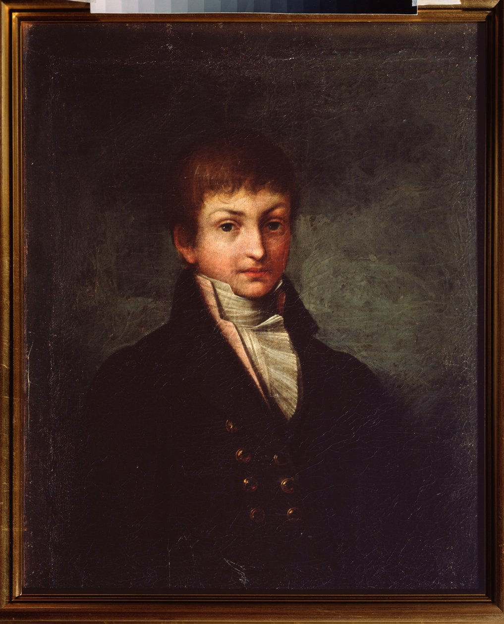 Porträtt av poeten Konstantin N. Batyushkov (Constantin Batyushkov) (1787-1855). Målning av en rysk mästare, olja på duk, omkring 1800. Rysk konst av School Russian