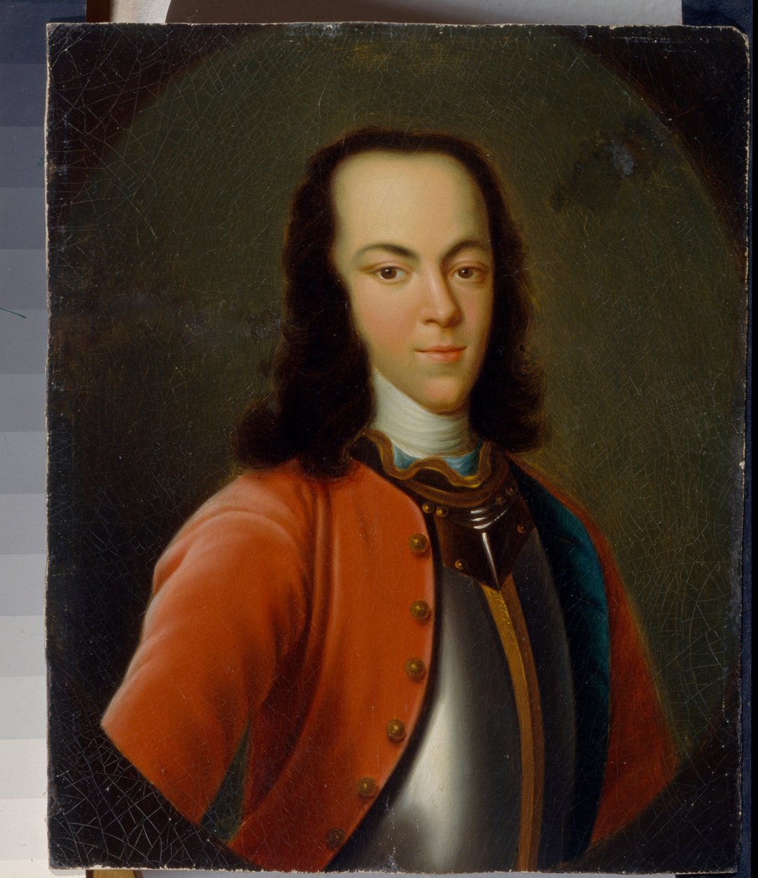 ""Porträtt av Tsarevich eller storhertig Alexis Petrovich Romanov av Ryssland (1690-1718)"" Anonym 1700-talsmålning Regionalt konstmuseum, Rostov on Don av School Russian