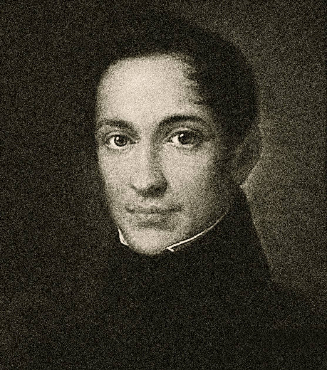 Porträtt av Alexander Herzen (litho) av School Russian