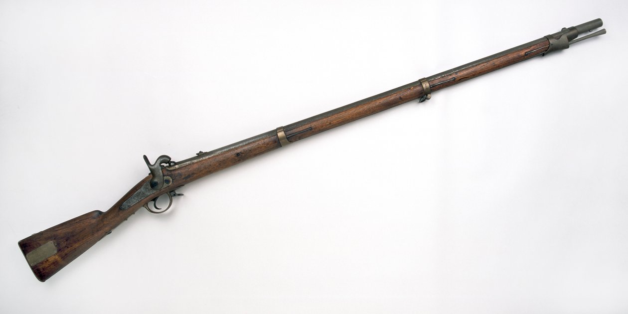 Rysk .709 tums slagverksmusköt, modell 1845 av School Russian