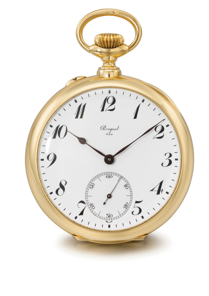 Openface nyckellös en minuts tourbillon klocka, Breguet nr. 986 (glas & metall) (se även 1127361) av Swiss School