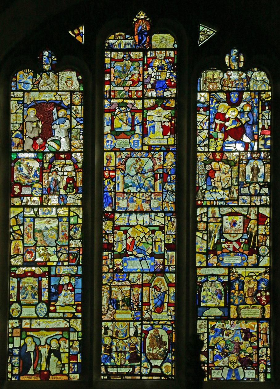 Återställ schweiziska paneler (målat glas) av Swiss School