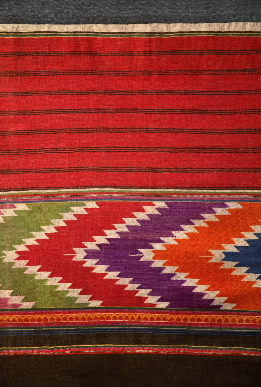 Detalj av Tai Lu-tyg (textil) av School Thai