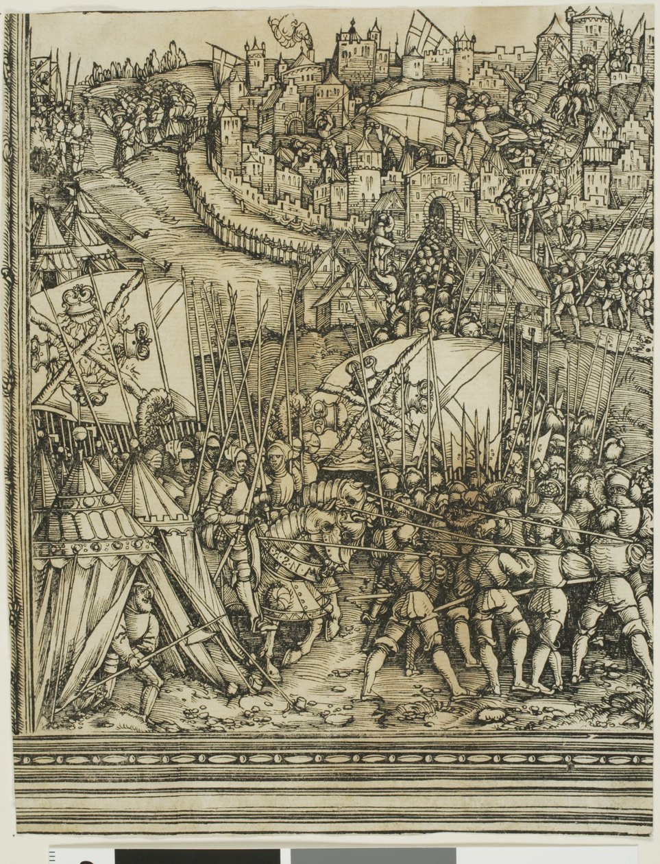 Kampanjen i Ungern, från Maximilian I:s triumfbåge av School of Albrecht Dürer