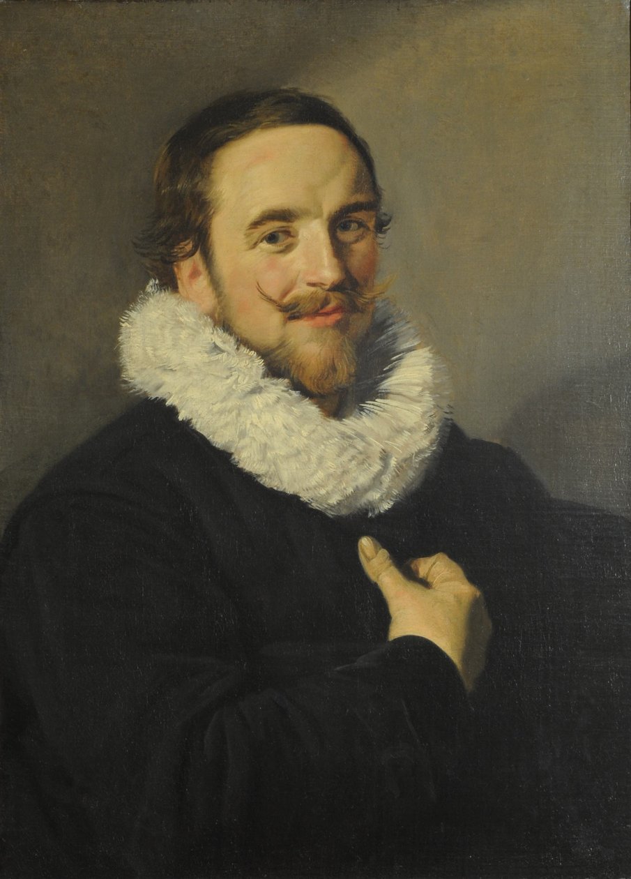 Porträtt av en gentleman av School of Frans Hals