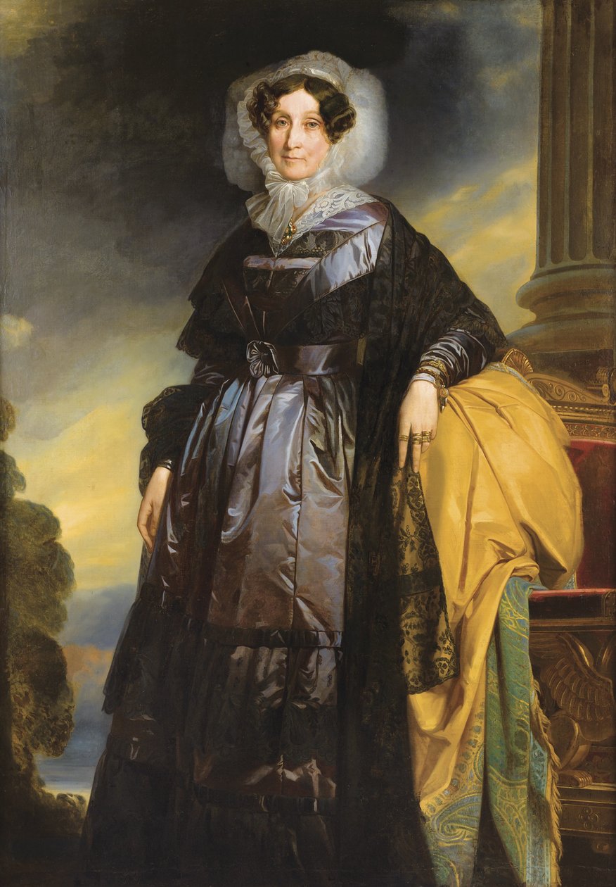 Porträtt av Adelaide dOrléans 1777-1847 av School of Franz Xaver Winterhalter