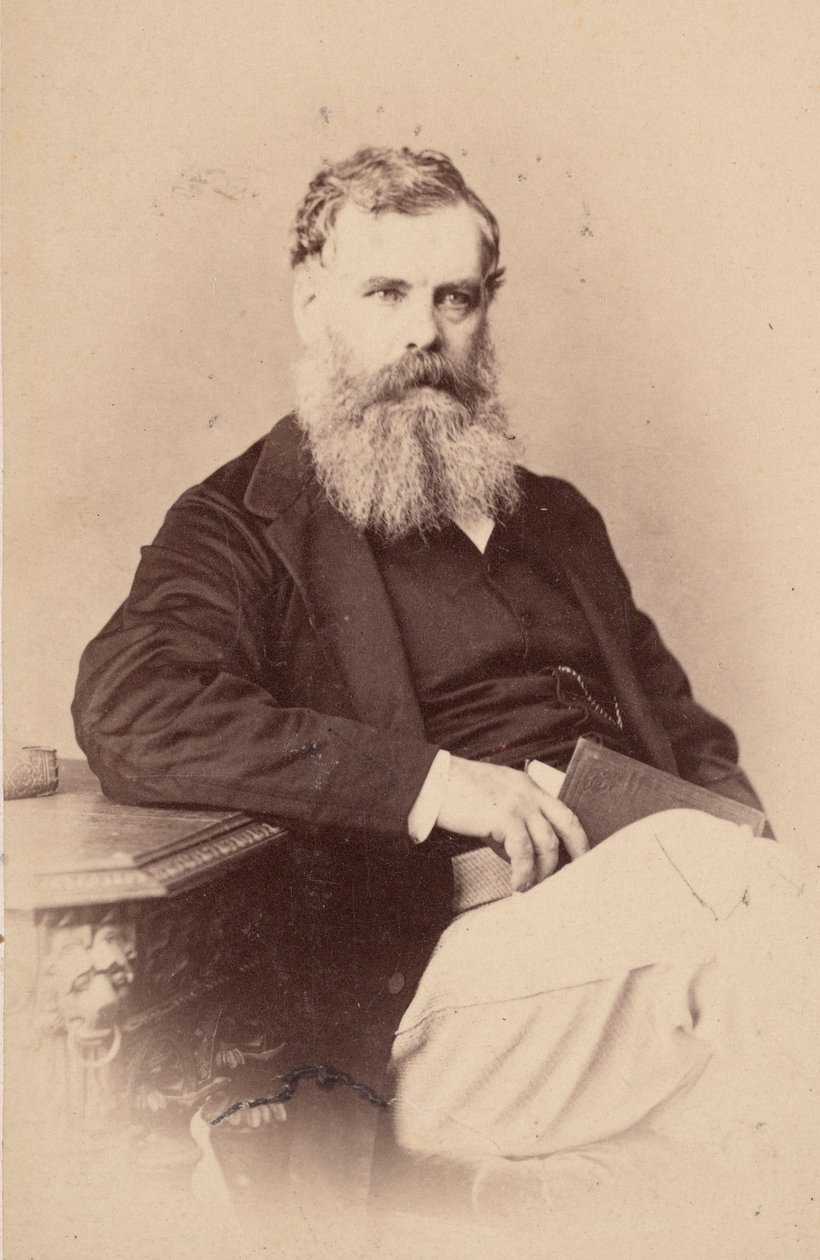 Porträtt av Thomas Oldham 1816-1878, före 1876. av Schwarzchild and Co
