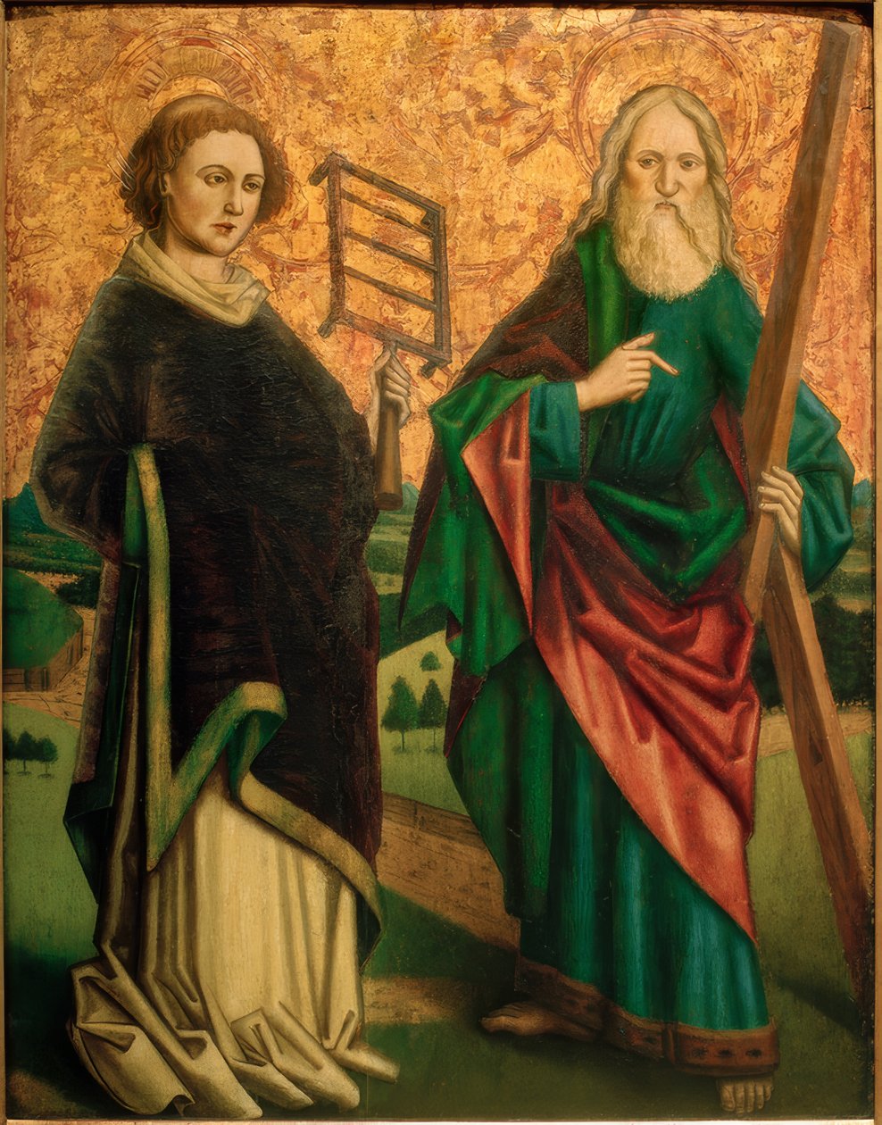 Meister, de heliga Laurentius och Andreas av Schweizer Meister
