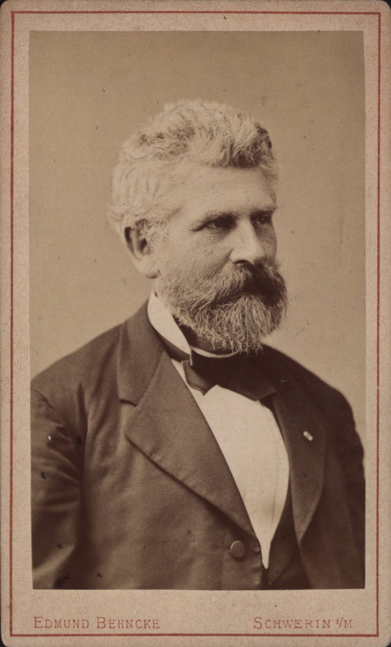 Porträtt av cellisten och kompositören Georg Goltermann 1824-1898, ca. 1880. av Schwerin . Photo studio Edmund Behncke