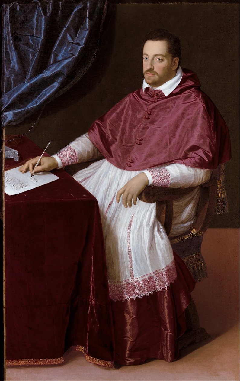 Kardinal Ferdinando de Medici, senare storhertig Ferdinando I av Toscana av Scipione Pulzone