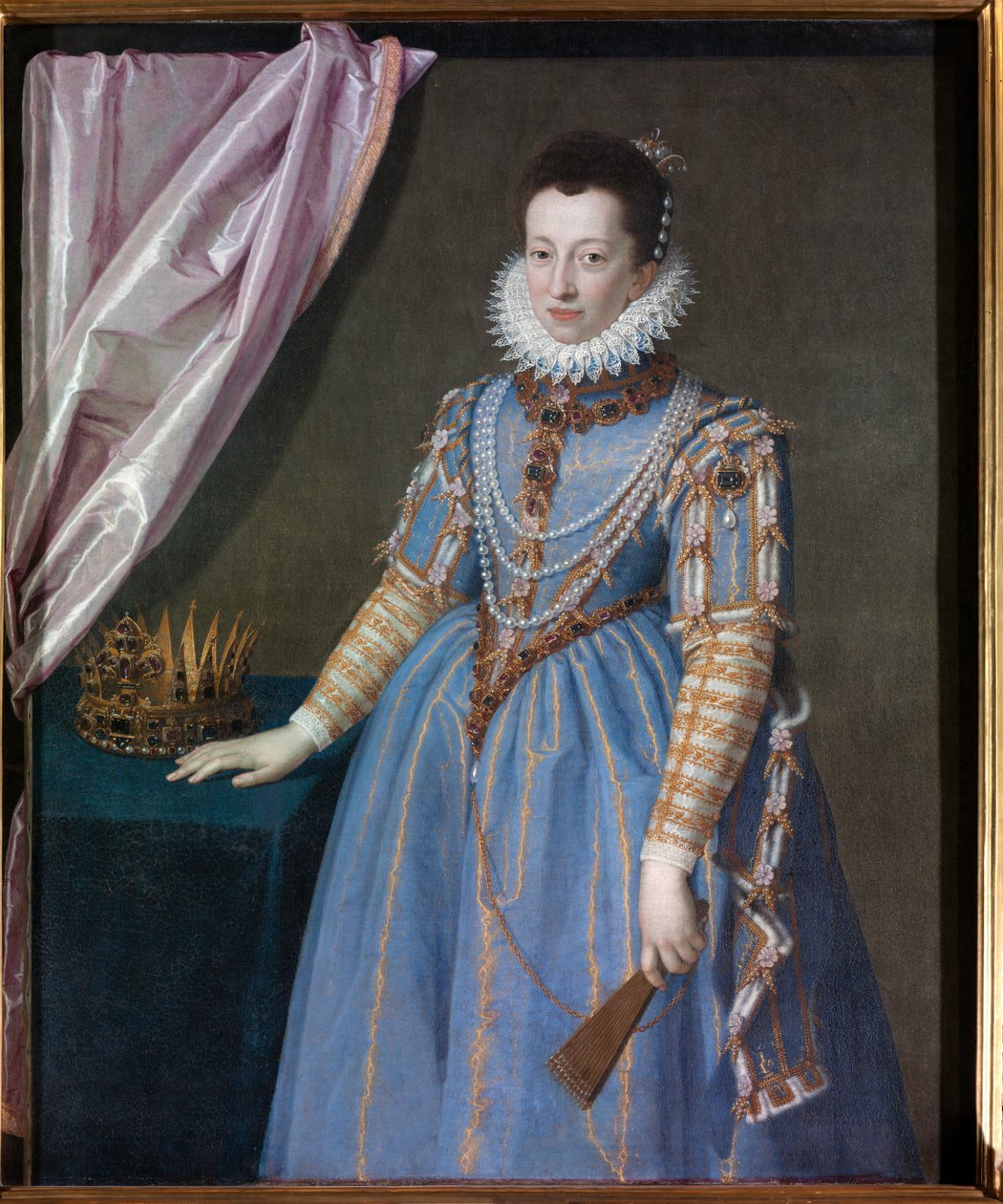 Porträtt av Cristina di Lorena, storhertiginna av Toscana, 1590 av Scipione Pulzone