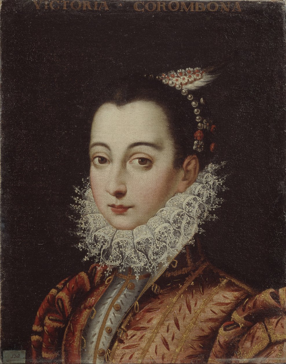 Porträtt av Vittoria Accoramboni 1557-1585, ca. 1580 av Scipione Pulzone