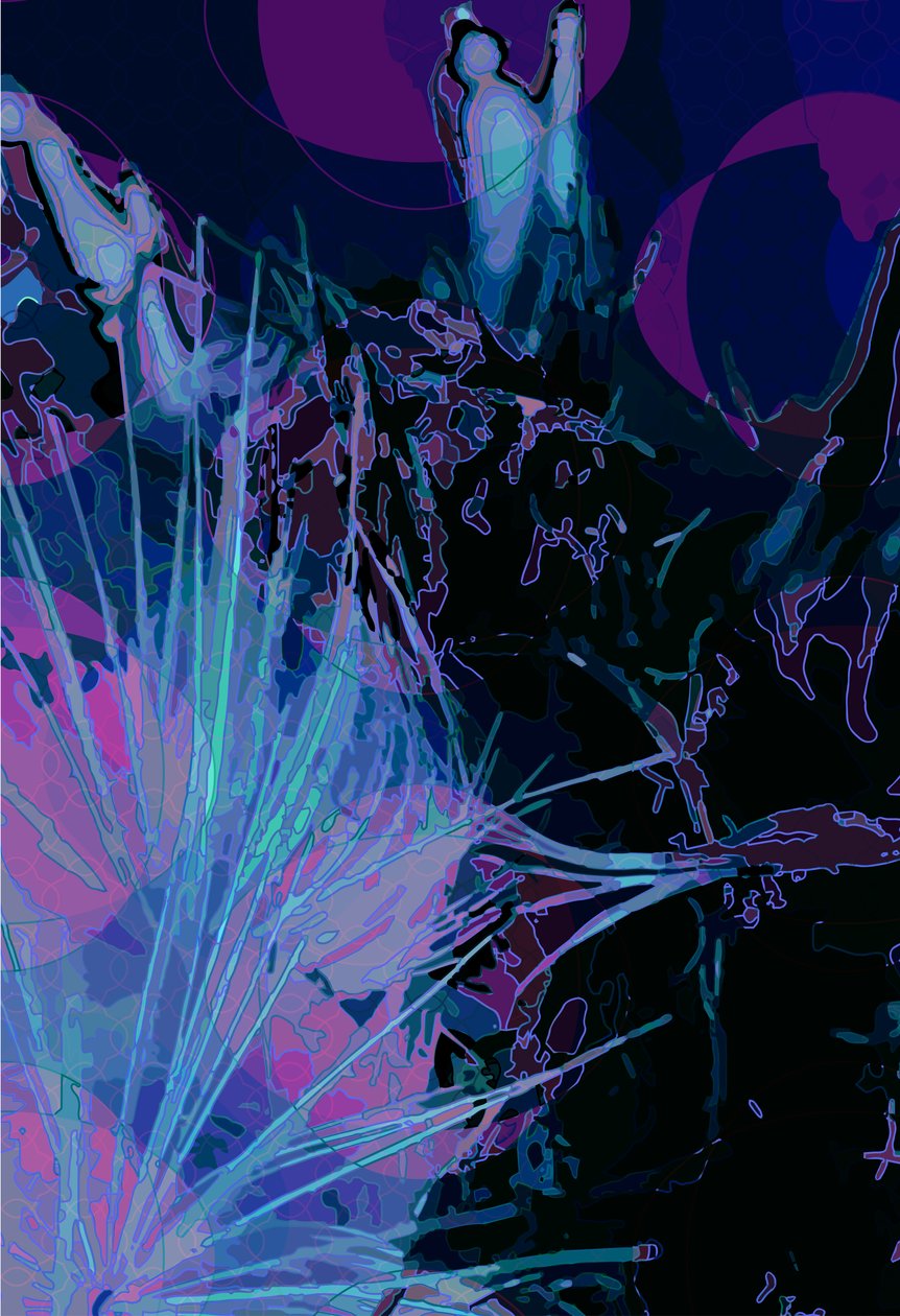 Kronärtskocka_abst_vert5 (digital) av Scott J. Davis