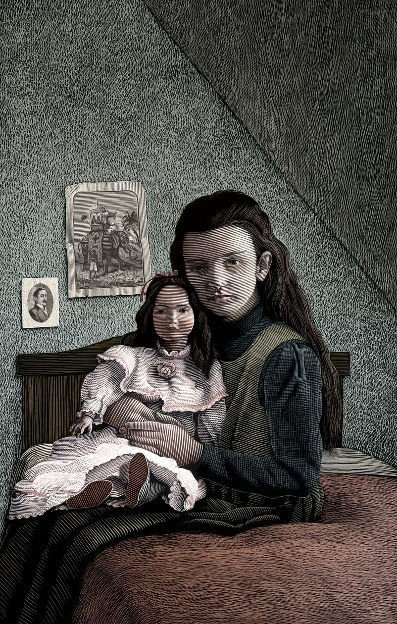 A Little Princess, 2004 (scratchboard, färglagd digitalt) av Scott McKowen