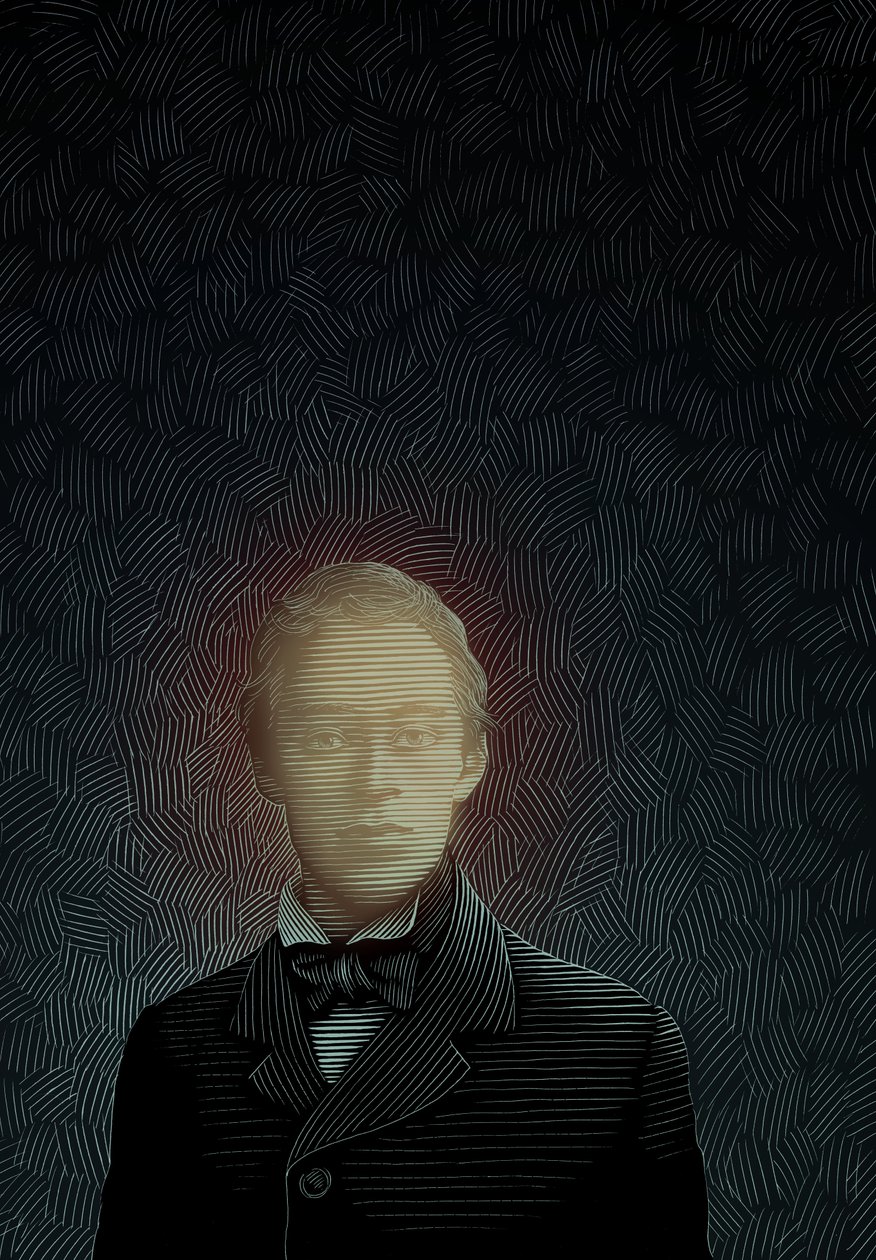 Ghosts, 2008 (skrapkartong, färglagd digitalt) av Scott McKowen