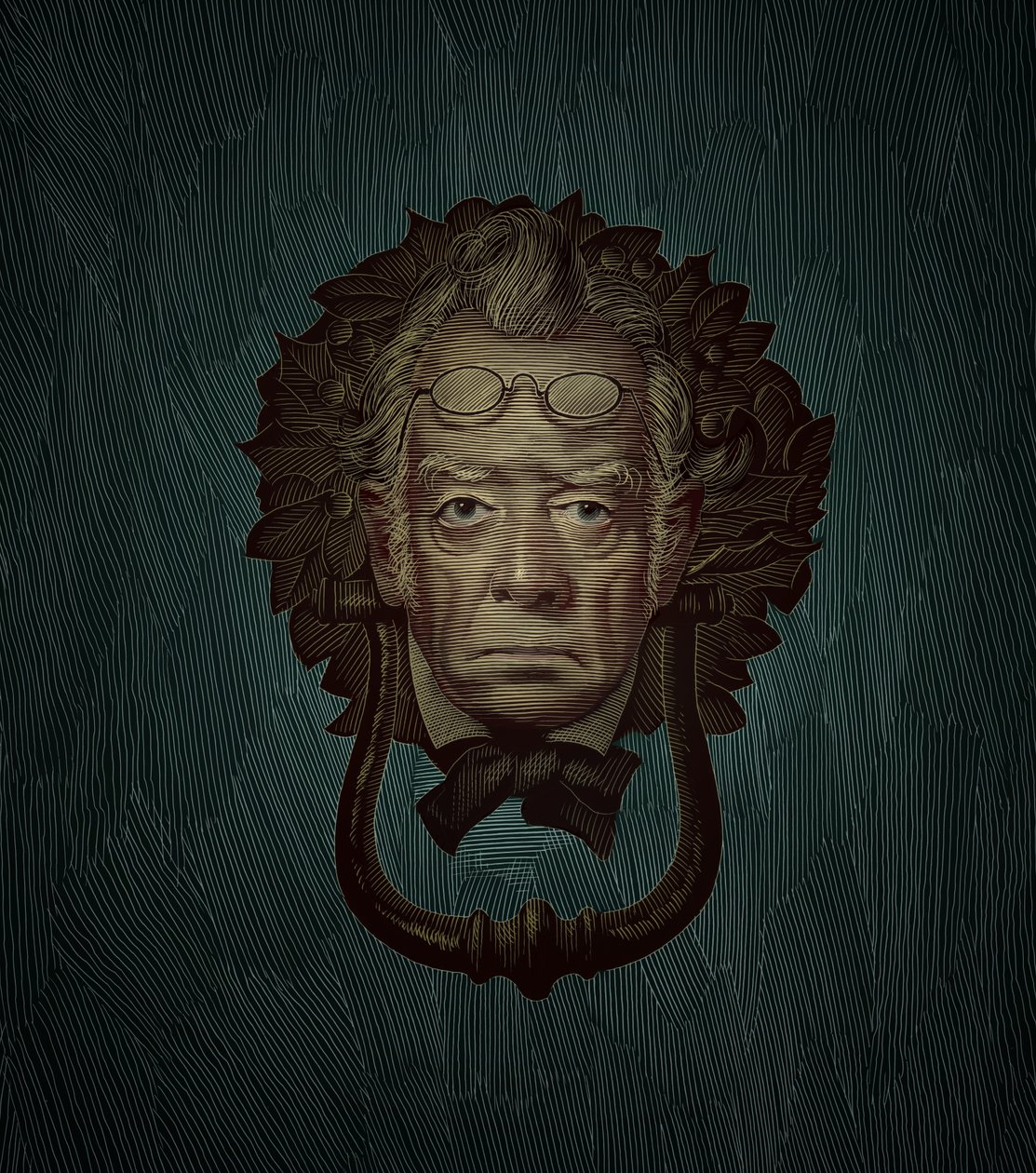 Jacob Marley, 2019 (skrapkartong, färglagd digitalt) av Scott McKowen