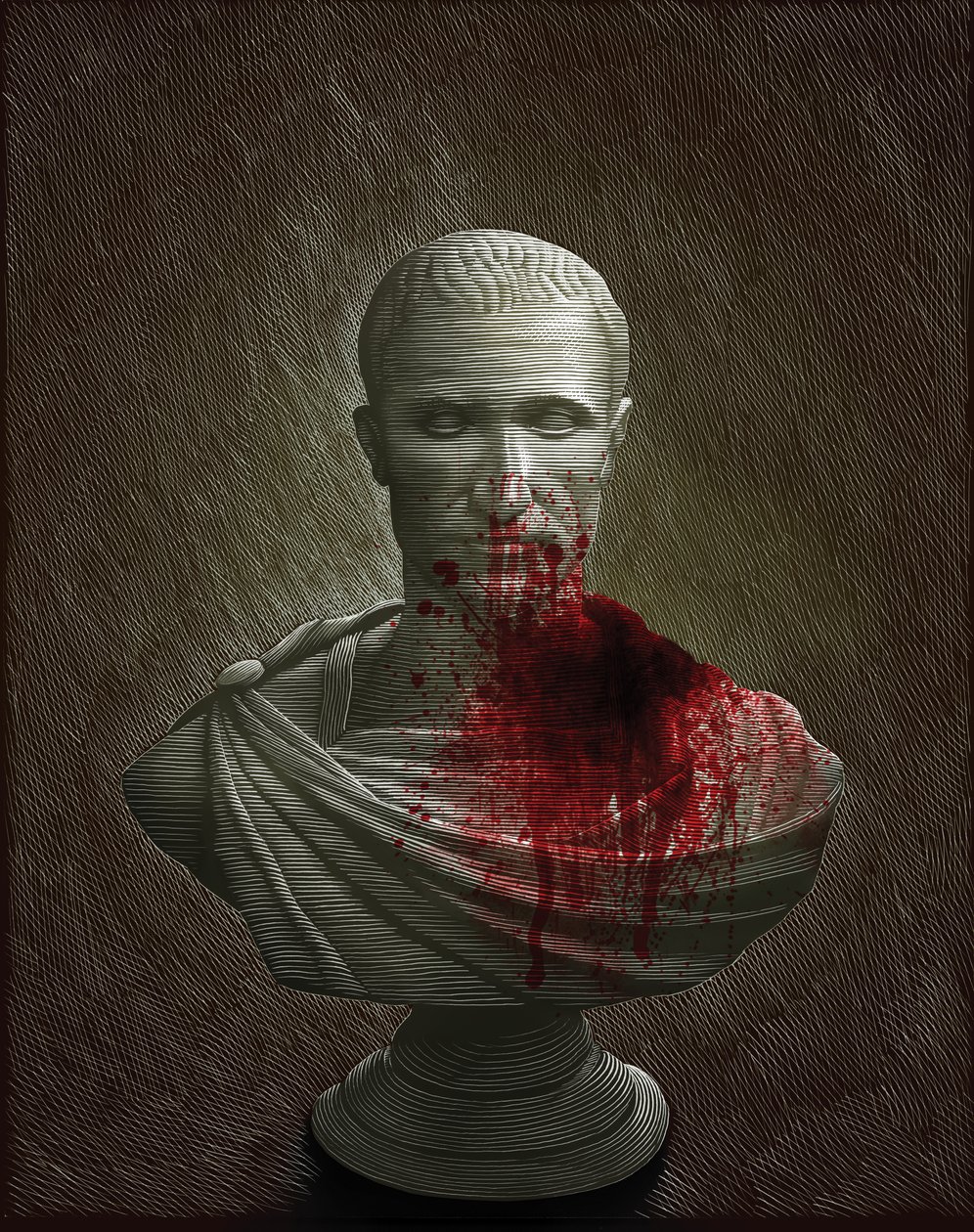 Julius Caesar, 2010 (skrapkartong, färglagd digitalt) av Scott McKowen