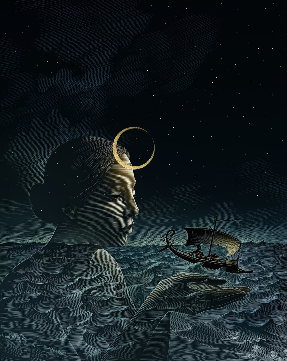 Perikles, 2013 (skrapkartong, färglagd digitalt) av Scott McKowen