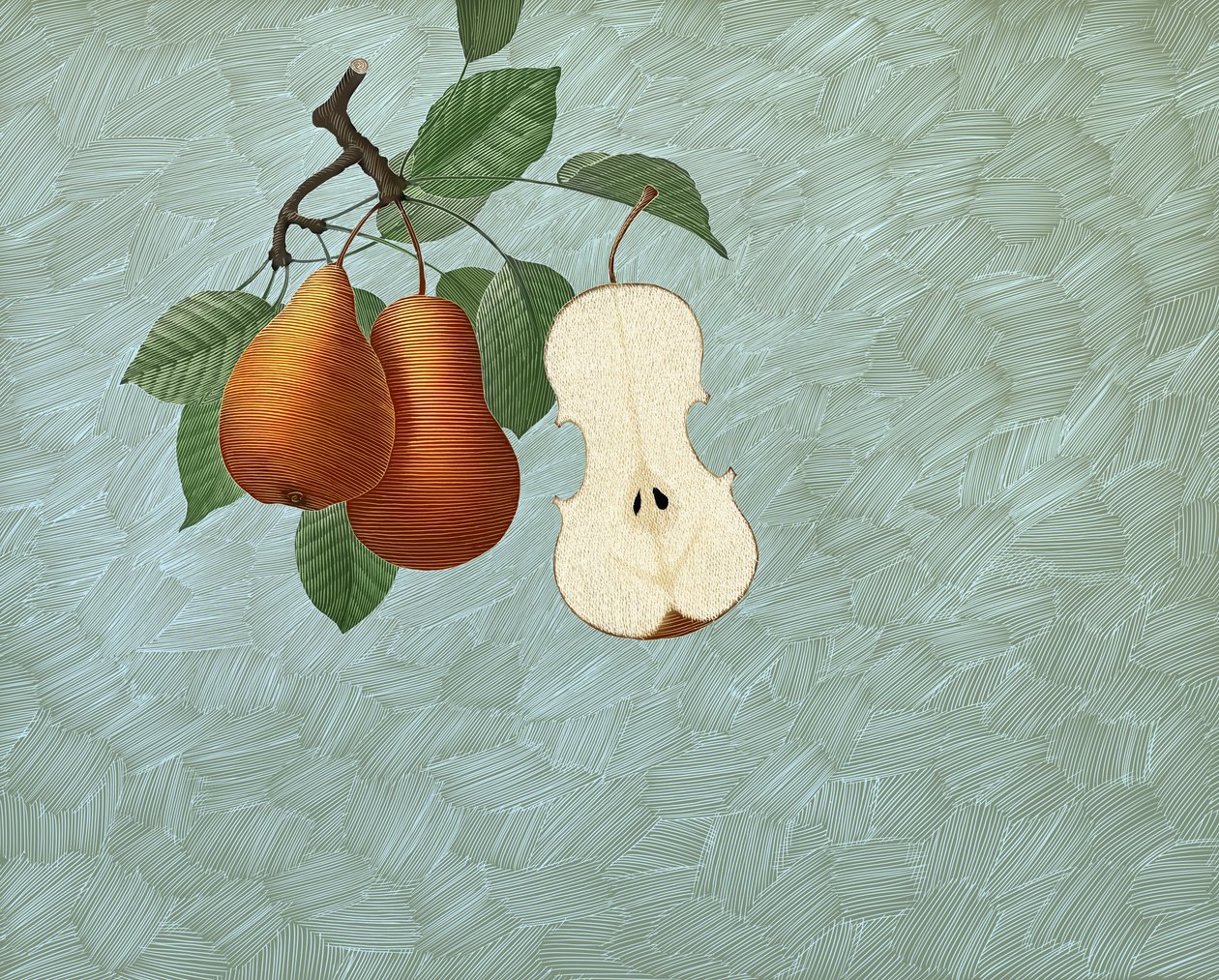 Pyris Stradivarius, 2016 (skrapkartong, färglagd digitalt) av Scott McKowen