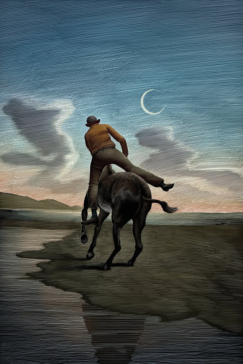 The Playboy of the Western World, 2009 (skrapkartong, färglagd digitalt) av Scott McKowen