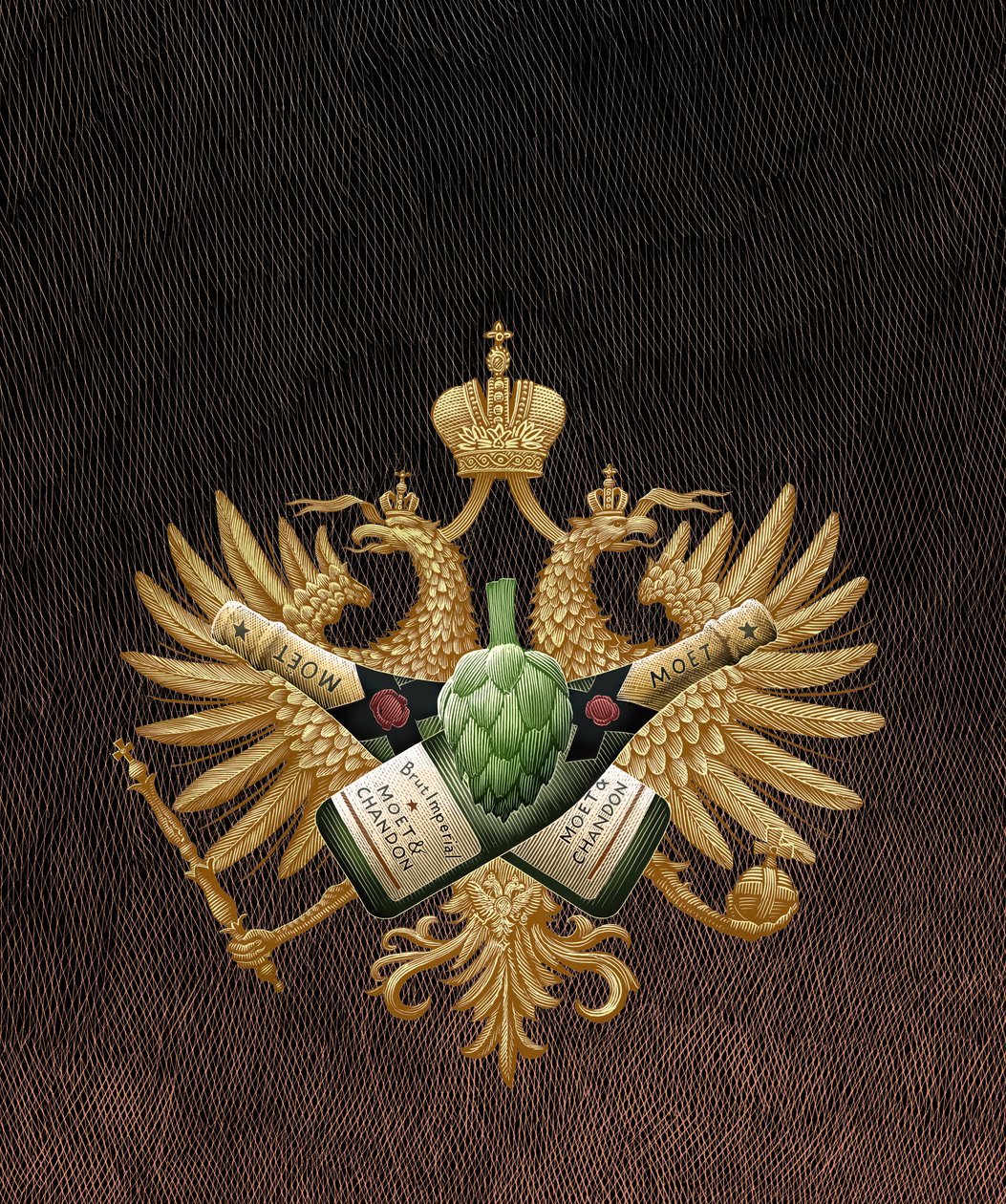 Tovarich, 2013 (skrapkartong, färglagd digitalt) av Scott McKowen