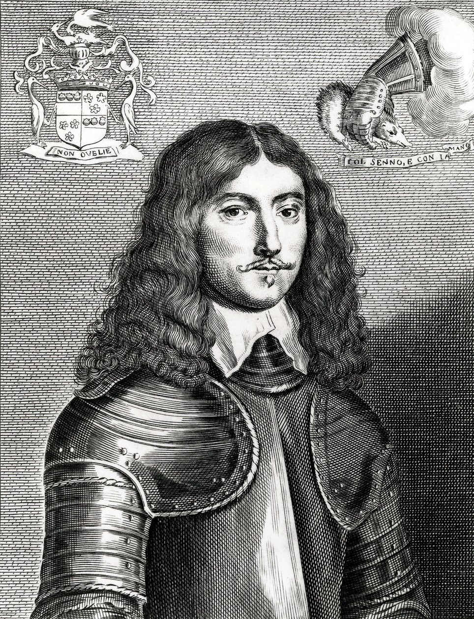 James Graham, markis av Montrose, tryck gjord av A. Matham, ca 1644-50 av Scottish School