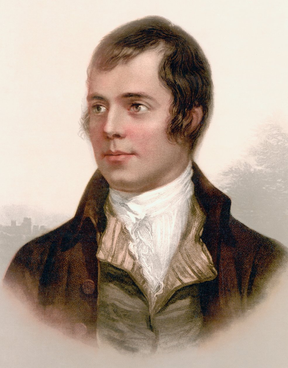 Robert Burns, efter ett 1800-talstryck av Scottish School