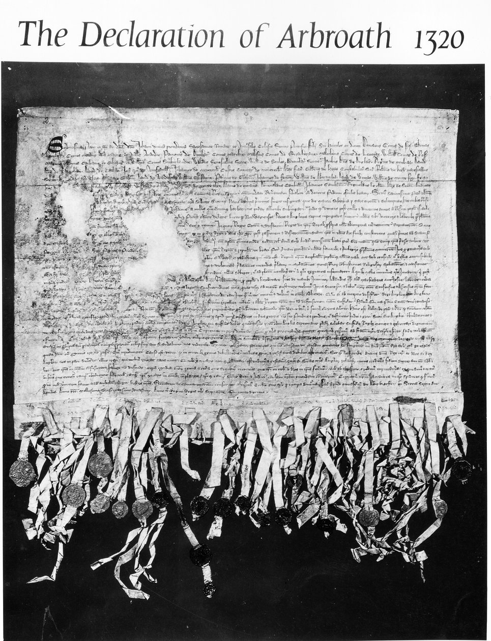 The Declaration of Arbroath, 6 april 1320 (bläck på veläng) av Scottish School