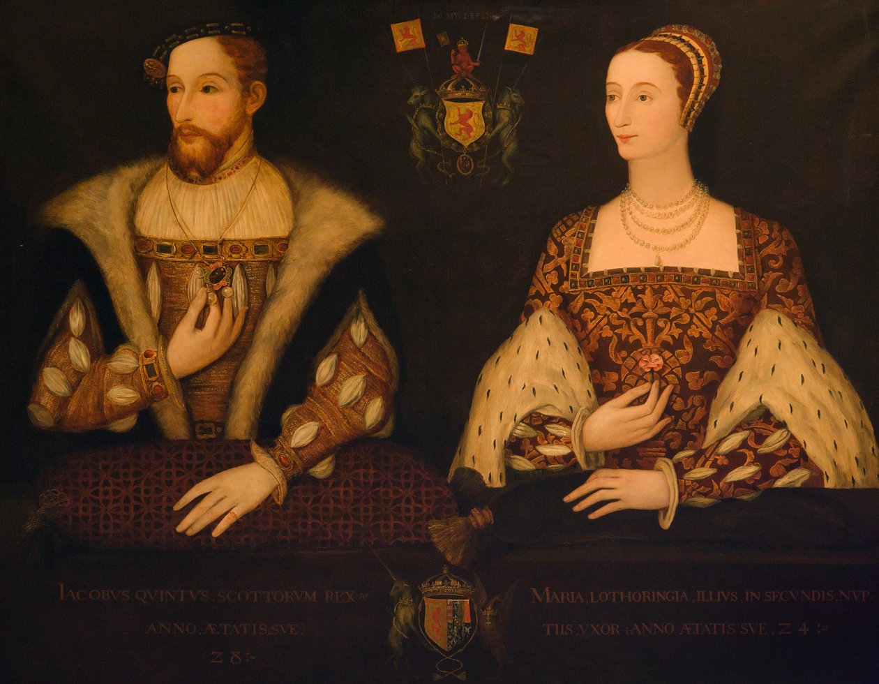 King James V och Queen Mary of Guise av Scottish School