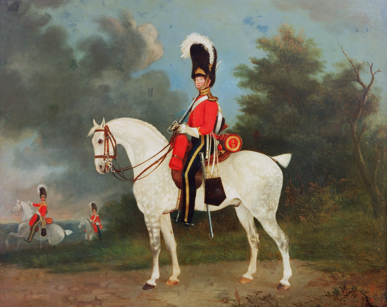 Sergeant Wallace, Royal Scots Grays (Second Dragons) 1832 av Scottish School